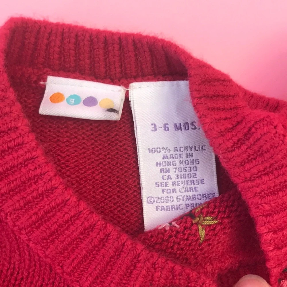 New vintage burgundy Gymboree knitted cardigan